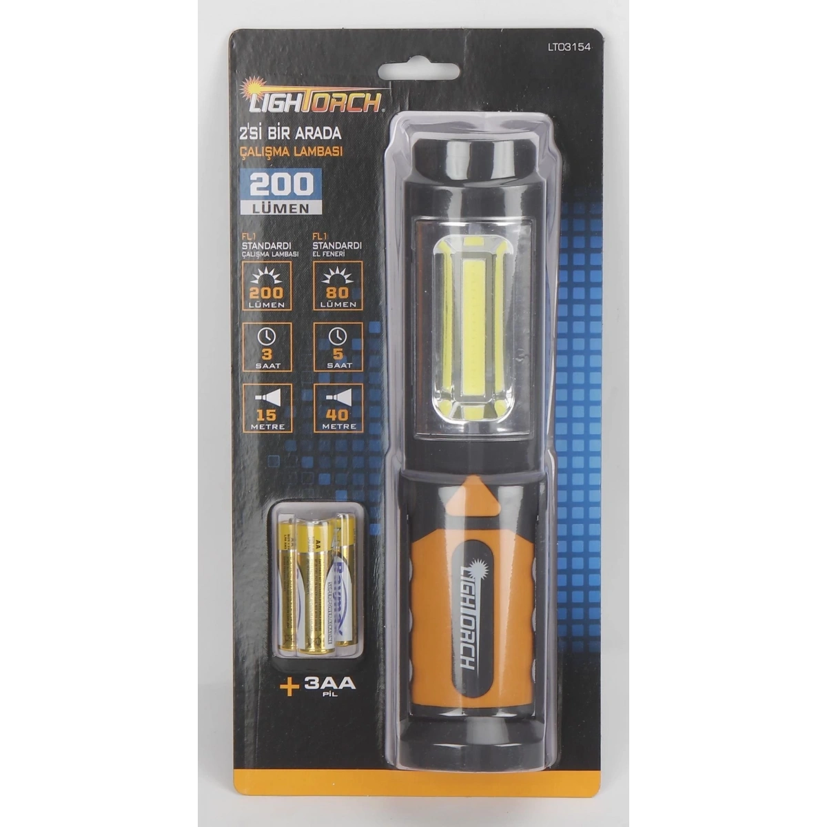 Süper Parlak Çalışma Lambası Ve El Feneri