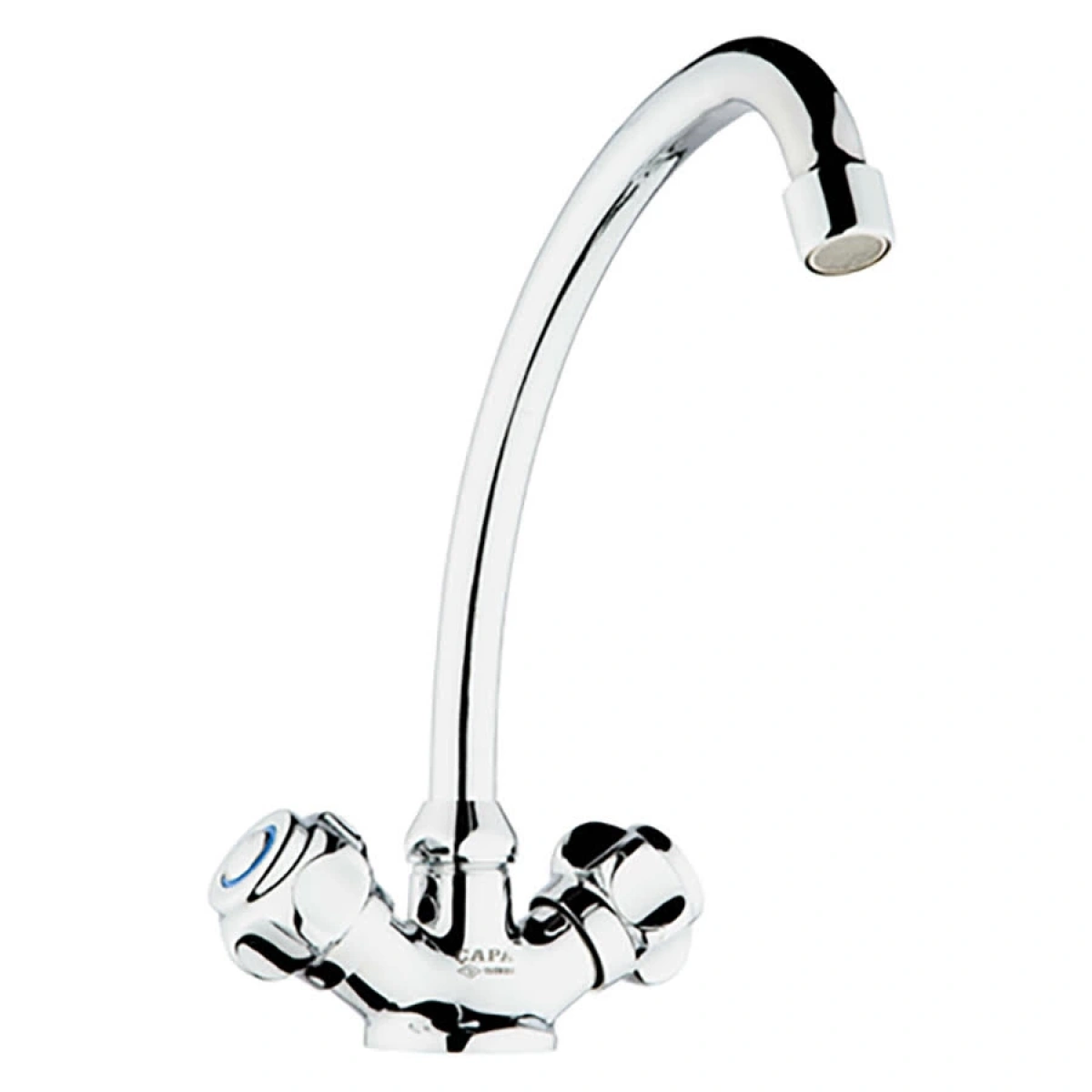 Taç Tekli Musluk Alttan Kuğu (Pirinç)