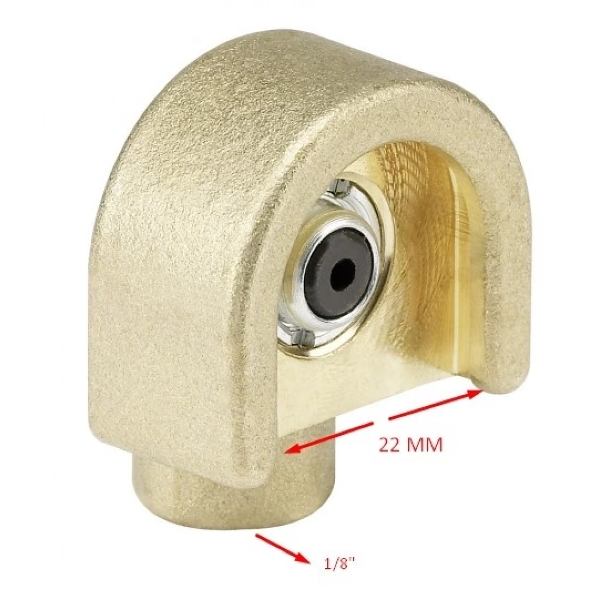 Tekalamit Buton Başlık (Pirinç) 22MM 1/8F