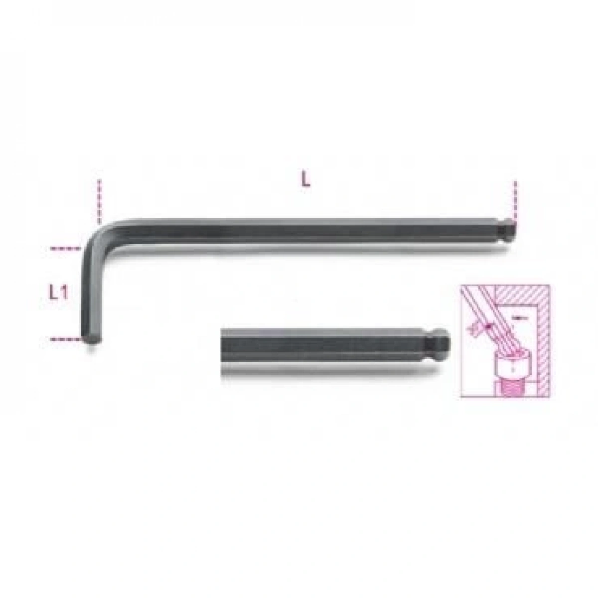 Topuz Başlı Allen 96bp/as 5/16