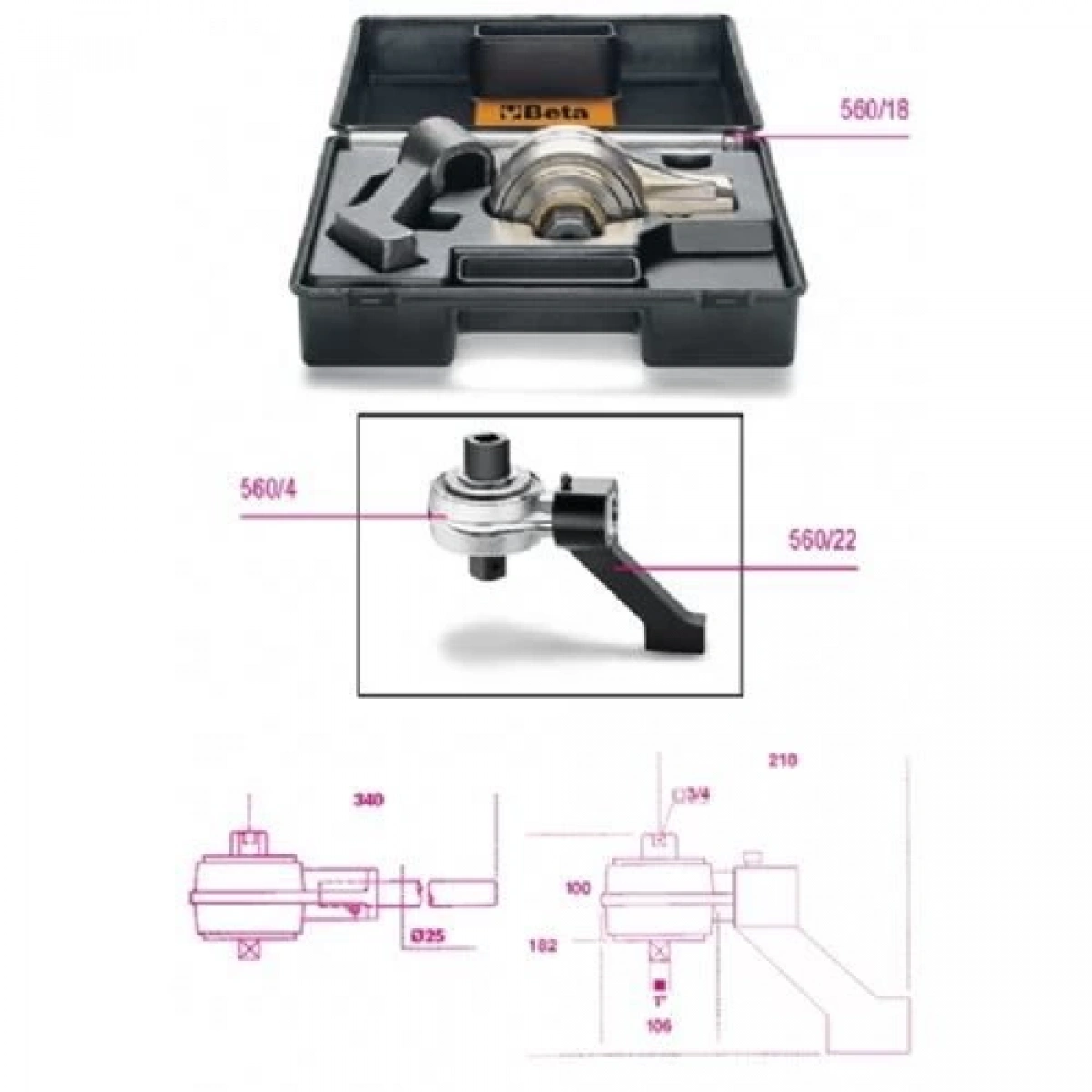 Tork Artırıcı Takımı 4 Parça 560/c4+