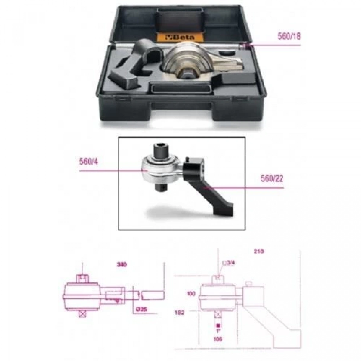 Tork Artırıcı Takımı 4 Parça 560/c4+