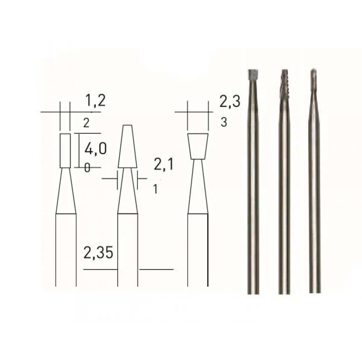 Tungsten Karbürlü Matkap Ve Freze Ucu 3 Lü