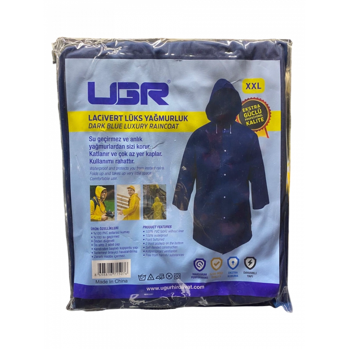 UGR Lacivert Yağmurluk