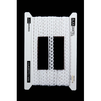 ALKA DANTEL PAMUK KOPANAKİ 10 METRE 176 PAMUK BEYAZ