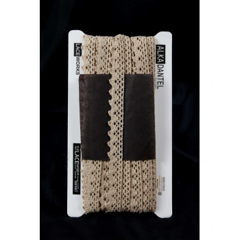 ALKA DANTEL PAMUK KOPANAKİ 10 METRE 683 PAMUK SÜTLÜ KAHVE