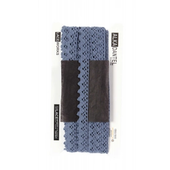 ALKA DANTEL PAMUK KOPANAKİ 10 METRE 683 PAMUK İNDİGO