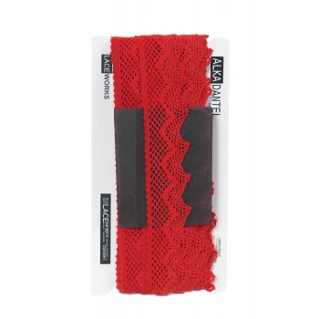 ALKA DANTEL PAMUK KOPANAKİ 10 METRE 8220 KIRMIZI