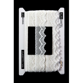 ALKA DANTEL PAMUK KOPANAKİ 10 METRE 8220 PAMUK KREM