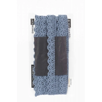 ALKA DANTEL PAMUK KOPANAKİ 10 METRE 515 PAMUK İNDİGO