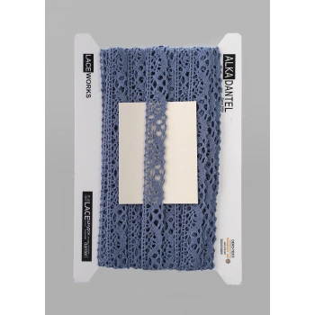 ALKA DANTEL PAMUK KOPANAKİ 10 METRE 237K PAMUK İNDİGO