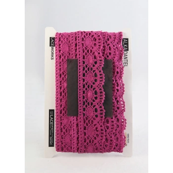 ALKA DANTEL PAMUK KOPANAKİ 10 METRE 3520 PAMUK DARK PİNK