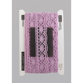 ALKA DANTEL PAMUK KOPANAKİ 10 METRE 3520 PAMUK LAVANTA