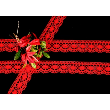 ALKA DANTEL PAMUK KOPANAKİ 10 METRE 3520 PAMUK BORDO