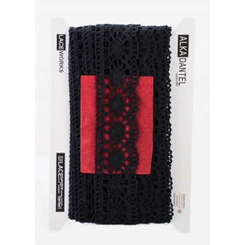 ALKA DANTEL PAMUK KOPANAKİ 10 METRE 3520 PAMUK SİYAH