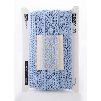 ALKA DANTEL PAMUK KOPANAKİ 10 METRE 3520 PAMUK BEBE MAVİ