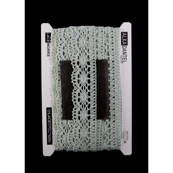 ALKA DANTEL PAMUK KOPANAKİ 10 METRE 3520 PAMUK MİNT YEŞİLİ