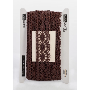 ALKA DANTEL PAMUK KOPANAKİ 10 METRE 3520 PAMUK KAHVE