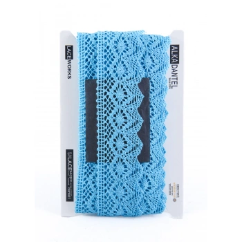 ALKA DANTEL PAMUK KOPANAKİ 10 MT 750 PAMUK TURKUAZ