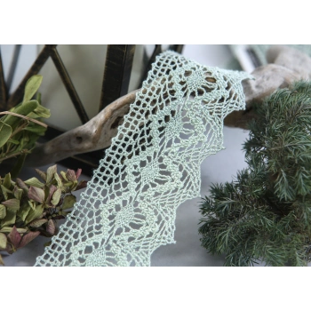 ALKA DANTEL PAMUK KOPANAKİ 10 MT 750 PAMUK MİNT YEŞİLİ