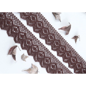 ALKA DANTEL PAMUK KOPANAKİ 10 MT 750 PAMUK KAHVE