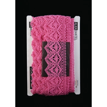 ALKA DANTEL PAMUK KOPANAKİ 10 MT 750 PAMUK FUŞYA