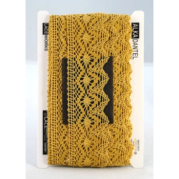 ALKA DANTEL PAMUK KOPANAKİ 10 MT 750 PAMUK HARDAL