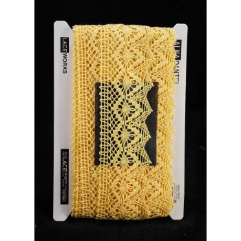 ALKA DANTEL PAMUK KOPANAKİ 10 MT 750 PAMUK SARI