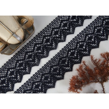 ALKA DANTEL PAMUK KOPANAKİ 10 MT 750 PAMUK SİYAH