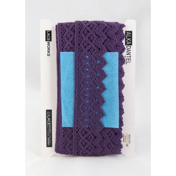 ALKA DANTEL PAMUK KOPANAKİ 10 MT 750 PAMUK VİOLET