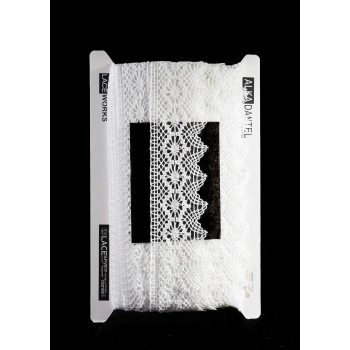 ALKA DANTEL PAMUK KOPANAKİ 10 MT 750 PAMUK BEYAZ