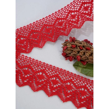 ALKA DANTEL PAMUK KOPANAKİ 10 MT 750 PAMUK KIRMIZI