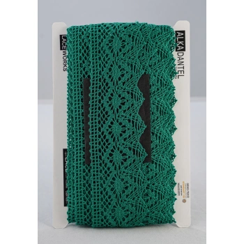 ALKA DANTEL PAMUK KOPANAKİ 10 MT 750 PAMUK GREEN