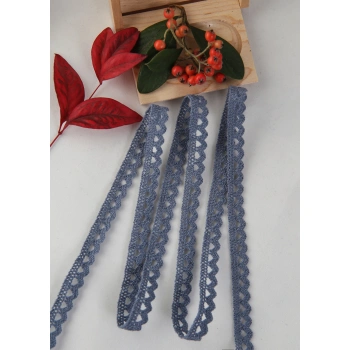 ALKA DANTEL PAMUK KOPANAKİ 10 METRE 636 PAMUK İNDİGO