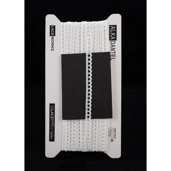 ALKA DANTEL PAMUK KOPANAKİ 10 METRE 636 PAMUK BEYAZ