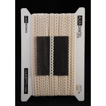 ALKA DANTEL PAMUK KOPANAKİ 10 METRE 636 PAMUK KREM