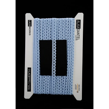 ALKA DANTEL PAMUK KOPANAKİ 10 METRE 636 PAMUK BEBE MAVİ