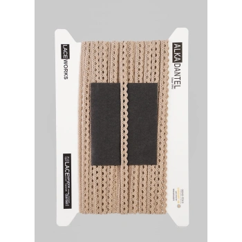 ALKA DANTEL PAMUK KOPANAKİ 10 METRE 636 PAMUK SÜTLÜ KAHVE