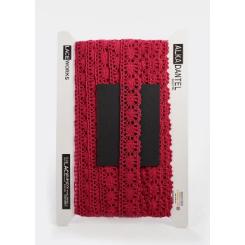 ALKA DANTEL PAMUK KOPANAKİ 10 METRE 583 PAMUK KIRMIZI