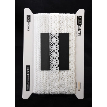 ALKA DANTEL PAMUK KOPANAKİ 10 METRE 583 PAMUK BEYAZ