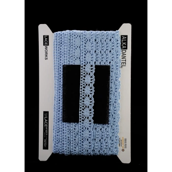 ALKA DANTEL PAMUK KOPANAKİ 10 METRE 583 PAMUK BEBE MAVİ