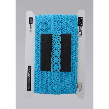 ALKA DANTEL PAMUK KOPANAKİ 10 METRE 583 PAMUK TURKUAZ