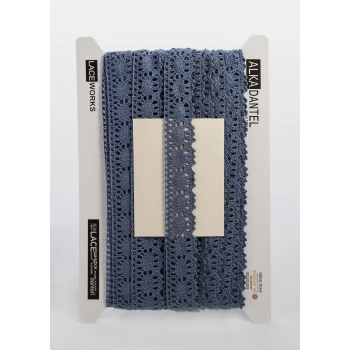 ALKA DANTEL PAMUK KOPANAKİ 10 METRE 583 PAMUK İNDİGO