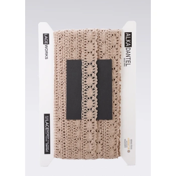 ALKA DANTEL PAMUK KOPANAKİ 10 METRE 583 PAMUK SÜTLÜ KAHVE