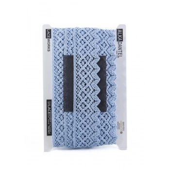 ALKA DANTEL PAMUK KOPANAKİ 10 METRE 404K PAMUK BEBE MAVİ