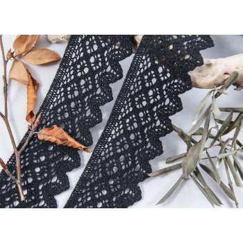 ALKA DANTEL PAMUK KOPANAKİ 10 METRE 404K PAMUK SİYAH