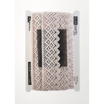 ALKA DANTEL PAMUK KOPANAKİ 10 METRE 404K PAMUK GRİ