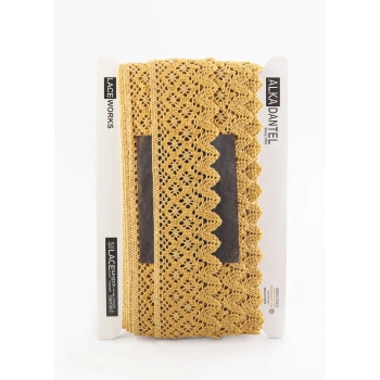 ALKA DANTEL PAMUK KOPANAKİ 10 METRE 404K PAMUK HARDAL