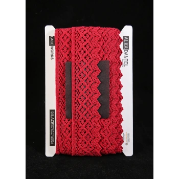 ALKA DANTEL PAMUK KOPANAKİ 10 METRE 404K PAMUK BORDO