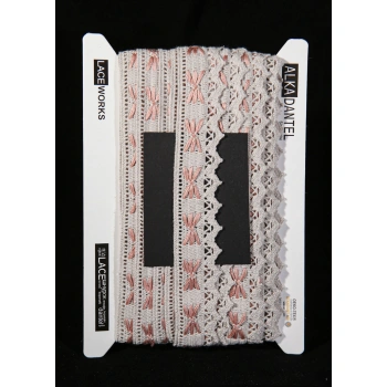 ALKA DANTEL MERSERİZE KOPANAKİ 10 METRE 4051 MERSERİZE OLD PİNK